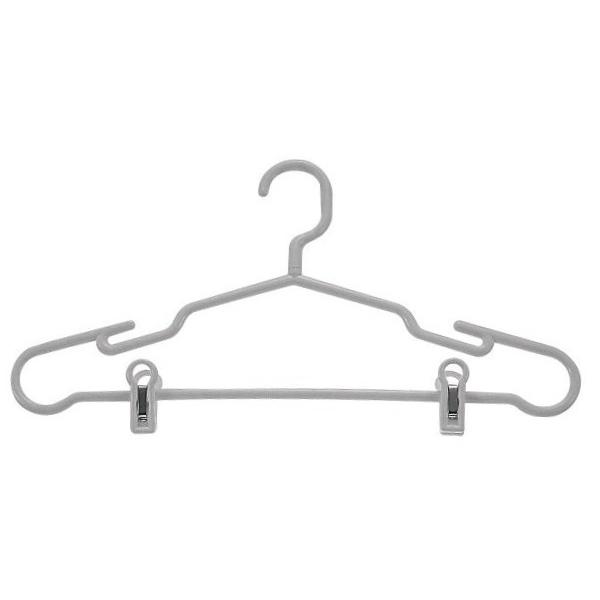 ベビー・キッズ・子供用プラスチックハンガーピンチ付材質：ポリプロピレン樹脂サイズ：肩幅250mm×10φカラー：黒/白フック360度回転式ピンチ付の画像はイメージです商品は2枚目のハンガーKB-250にピンチ取付けますピンチは横にスライド可...
