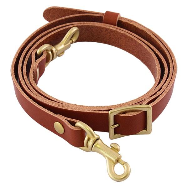 ■素材：牛革■サイズ：15mm巾 93〜128cmまで調節可■重量：約75gかねてからご要望の多かった、本革製の交換用ショルダーベルトです。15mm巾の本牛革製、93〜128cmまで、6段階、7cm間隔で調節ができます。ショルダーベルトが別...