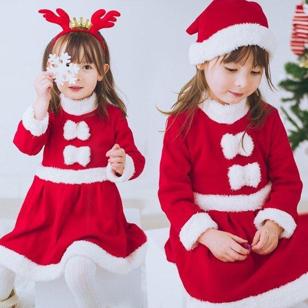 サンタ服 女の子 キッズ サンタコスプレ サンタクロース クリスマス衣装 3点セット ワンピース フード付き トナカイ コスチューム 仮装 子供服 Kawamura 00 502 川村yahoo ショップ 通販 Yahoo ショッピング