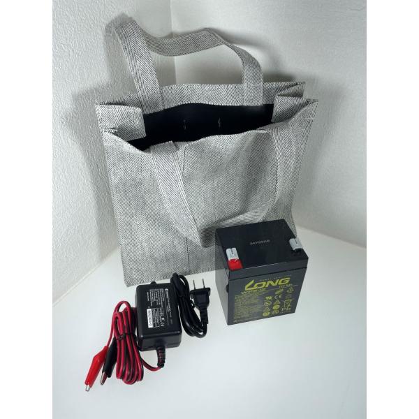 WP12-12 魚探 電動用 EVAバッグ・バッテリー充電器セット12V12Ah Amazon.co.jp: WP12-12 魚探 電動リール用バッテリー 充電器