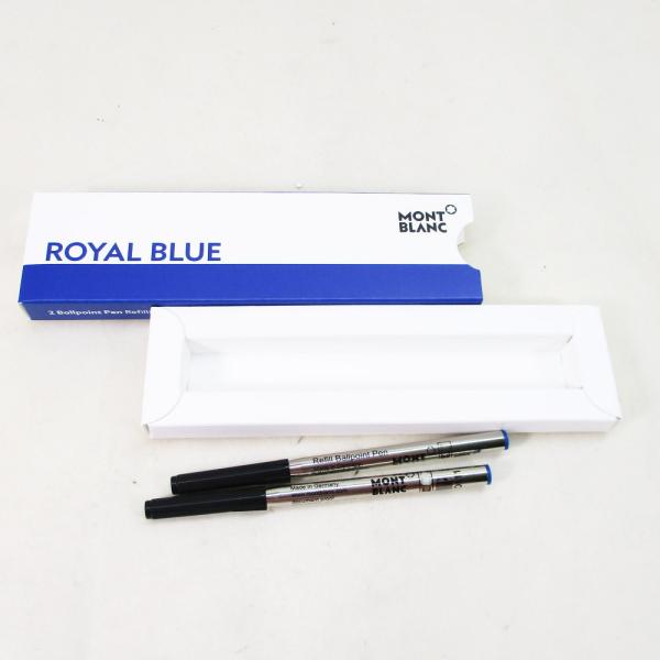 替え芯 ボールペン替芯 リフィル Fサイズ 2本入り ロイヤルブルー モンブラン 正規輸入品124492/3796ｘ２箱セット/卸