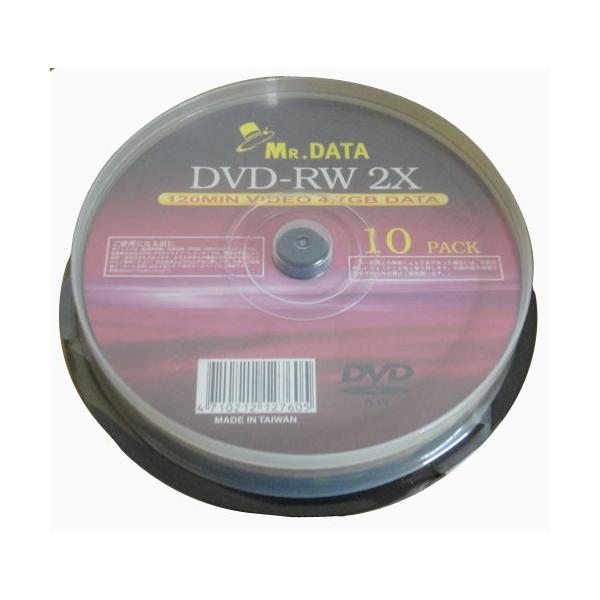 DVD-RW 4.7GB 2{ 10  AiO^Ef[^p  MRDATA  DVD-RW47 2X 10PS/7605P/