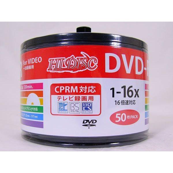 DVD-R ^p 50 16{ 120nfW^ɍœKI HIDISC HDDR12JCP50SB2/0070RZbg/