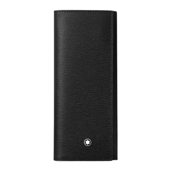 【まさき】新品未使用: 2本用 ブラックモンブラン ペンケース 4810 MONTBLANC（モンブラン） ペンケース マイスターシュテュック 4810