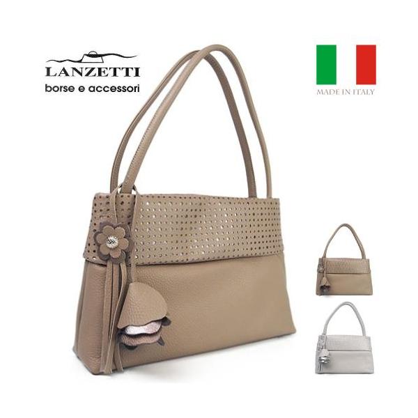 ハンドバッグ Art.3087 LANZETTI ランゼッティ イタリア製 牛革