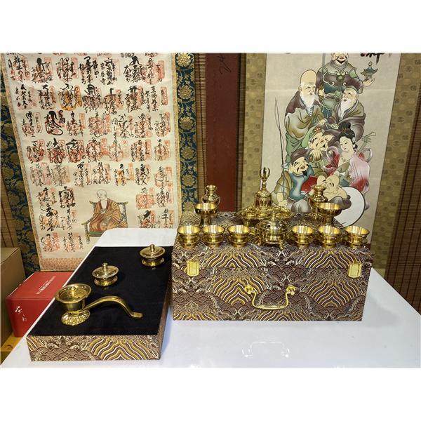 密教 法具 ◇金剛鈴/金剛盤 五鈷杵 三鈷杵 独鈷杵 火舎香炉 一面器 六