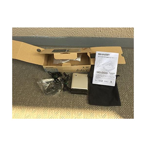 SHARP 1ビット ポータブルMDプレーヤー MD-DS33-S (シルバー系) : 河瀬