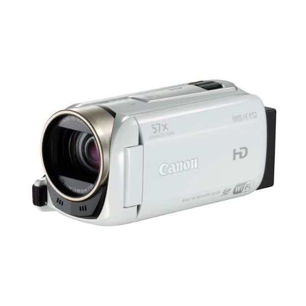 Canon デジタルビデオカメラ iVIS HF R52 ホワイト 光学32倍ズーム