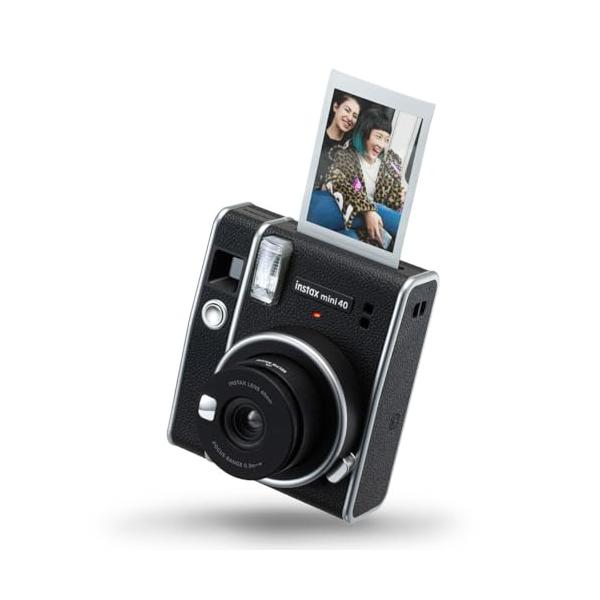 富士フイルム インスタントフィルムカメラ Instax Mini 40 ブラック コンパクト