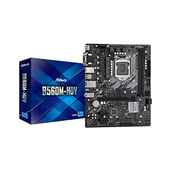 ASRock マザーボード B560 M-HDV Intel 10世代 ・ 11世代 CPU ( LGA1200 ) 対応 B560 Micro ATX マザーボード 【国内正規代理店品】