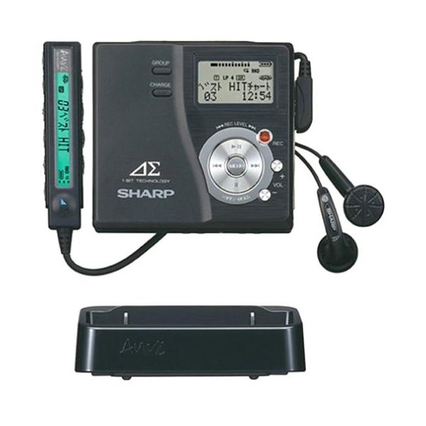 シャープ ポータブルMDレコーダー ブラック アウヴィ MD-DR77-B : 河瀬
