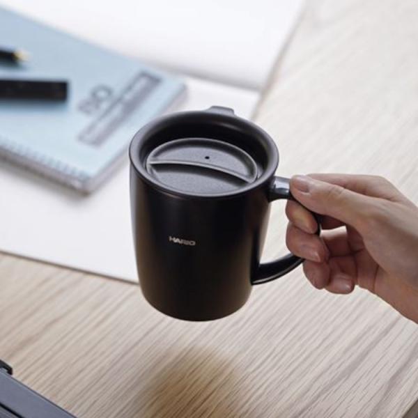 HARIOハリオフタ付き保温マグ300