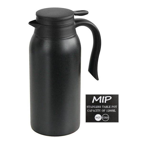 卓上ポットです。シンプルでスタイリッシュなデザインです。保温・保冷どちらにも対応しております。大き目の氷も入れやすい広口タイプです。プッシュボタンでワンタッチで開閉して注げます。※炭酸飲料・ドライアイス・牛乳・乳飲料・果汁類は入れないでくだ...