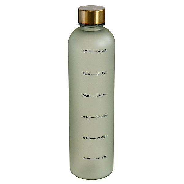 目盛り付きボトル カーキ 容量1000ml : 100円雑貨&日用品卸-BABABA