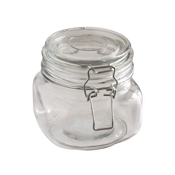 ガラス瓶です。パッキンと留め具が付いてしっかり閉められます食品等の保存に便利です。※完全密閉・耐熱ガラスではございません※冷凍庫・電子レンジ・オーブン・食器洗浄機・乾燥機 非対応※ガラス製の為、気泡・歪・傷・サイズ違いなどがある場合がござい...