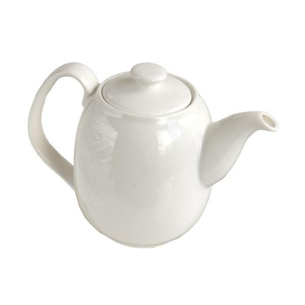 ティーポットです。ホワイトの光沢が美しいシンプルなティーポットです。大きめハンドルで安定して注ぎやすいです。上質なティータイムをお楽しみください。【！陶磁器について！】傷、ピンホール(針を刺したような穴)、鉄粉(1mm程の小さな黒い点)、釉...