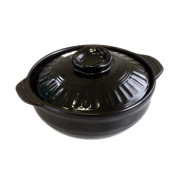 (未使用･未開封品)　BLACK ニューIH対応土鍋 7号 ブラック 2-3人用 og8985z 土鍋 NEOBK IH対応 7号 2~3人用 : 100円雑貨&日用品卸-BABABA