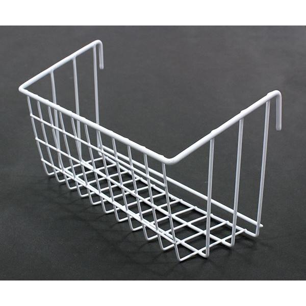 ワイヤーラックです。フック付で別売りのワイヤーネットなどに引っ掛けてご使用いただけます。お部屋、台所、洗面所、事務所などの収納にオススメです。※2kgを超える物は絶対に掛けないでください。●サイズ(約)・幅242×奥行100×高さ123mm...