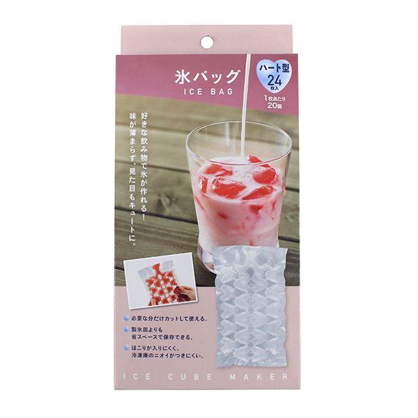 氷バッグ、24枚入りです。好きな飲み物で氷が作れます。味が薄まらず見た目もキュートです。一枚で20個のアイスキューブが取れます。必要な分だけカットして使えます。製氷皿よりも省スペースで保存できます。ホコイrが入りにくく、冷凍庫のニオイもつき...