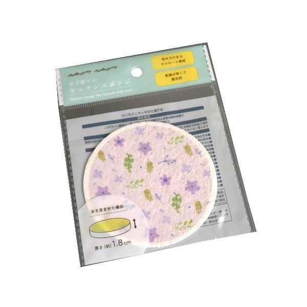 キッチンスポンジです。水を含ませると膨らむキッチンスポンジです。吸水力のあるセルロース素材です。乾燥が早く衛生的です。※塩素系、酸素系の洗剤・漂白剤・d-リモネンを含む洗剤 非対応※色・柄の指定はできません●サイズ(約)・乾燥時:直径80m...