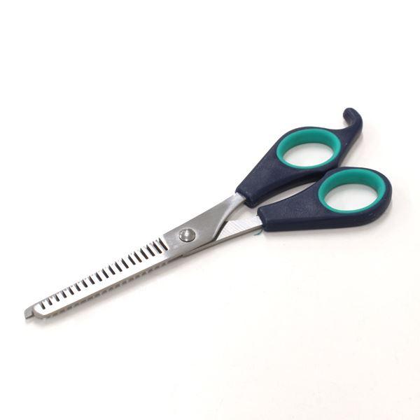 散髪スキハサミです。サビにくく丈夫なステンレス製のスキハサミです。ソフトグリップですべりにくいです。おうちでヘアカットが簡単にできます。●サイズ(約)・162×54mm●材質・刃部:ステンレス刃物鋼 ハンドル部:ポリプロピレン、TPR●用途...