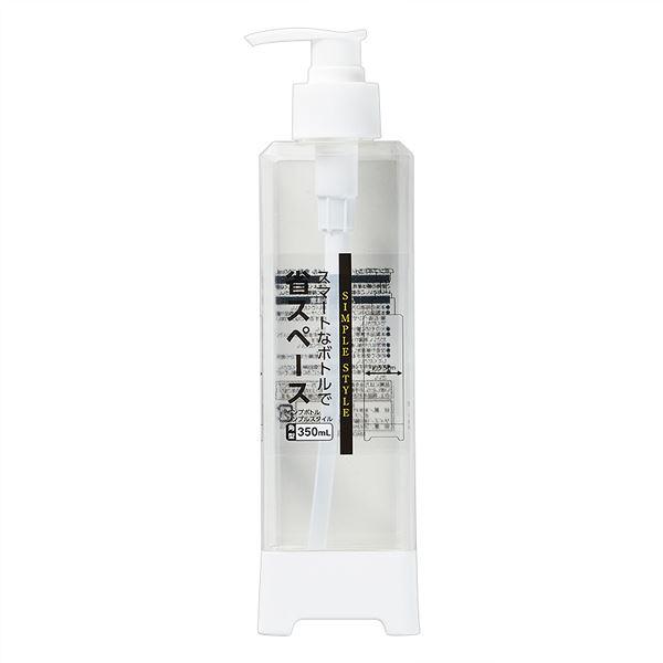 ポンプボトルです。スマートな角型デザインで省スペースですっきり収まります。液体ソープなどを詰め替えてお使いください。透明ボディで残量が確認できます。※シンナー・オイル・化学薬品等は入れないでください●サイズ(約)・60×230×55mm●容...