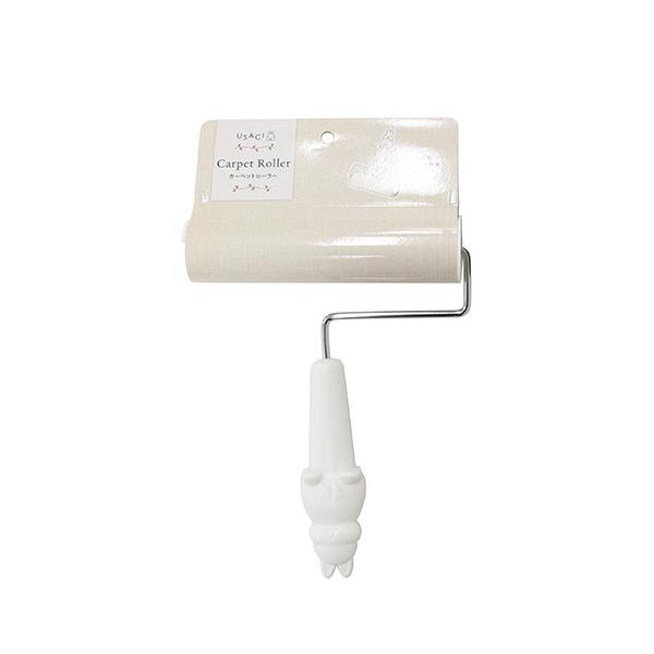 カーペットローラーです。ウサギのハンドルがかわいいカーペットローラーです。市販のテープを取り付けてお使いください。使用できるテープサイズは差し込み内径3.8×幅16cmです。フック穴が付いており壁掛けが可能です。別売りの「カーペットローラー...