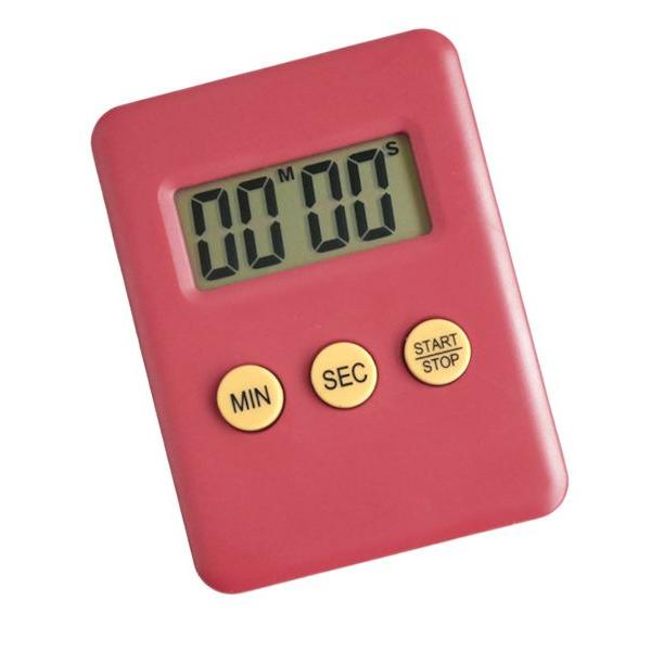 キッチンタイマーです。最大99分59秒まで設定可能です。カウントアップ機能とカウントダウンタイマーがついております。本体の裏面にマグネットがついており、お好きな場所に張り付けてお使いできます。使用には別売りのボタン電池(LR1130)1個が...