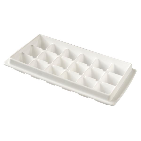 〇製氷皿です。レギュラーサイズの氷が１８個作れます。軽くねじるだけで、氷がスムーズに取り出せます。水がこぼれにくい設計になっております。同じ商品を積み重ねて使えば、大量の氷を作るときに便利です。●サイズ（約）・１３×２４．５×高さ３．５ｃｍ...