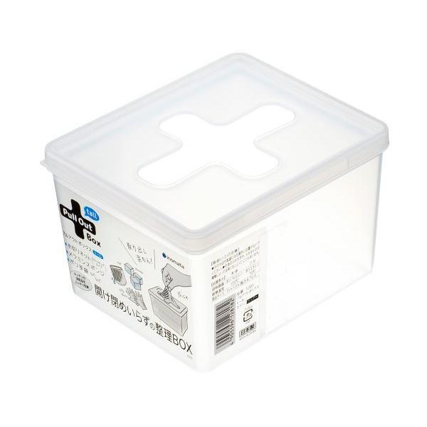 プルアウトボックスです。十字穴のプルアウトタイプで、開け閉めいらずで簡単に中身を取り出せます。保存袋や水切りネットなど、キッチンの消耗品をスッキリ収納します。※量が多い場合は取り出しにくいことがございます●サイズ（約）・１１０×１３０×高さ...