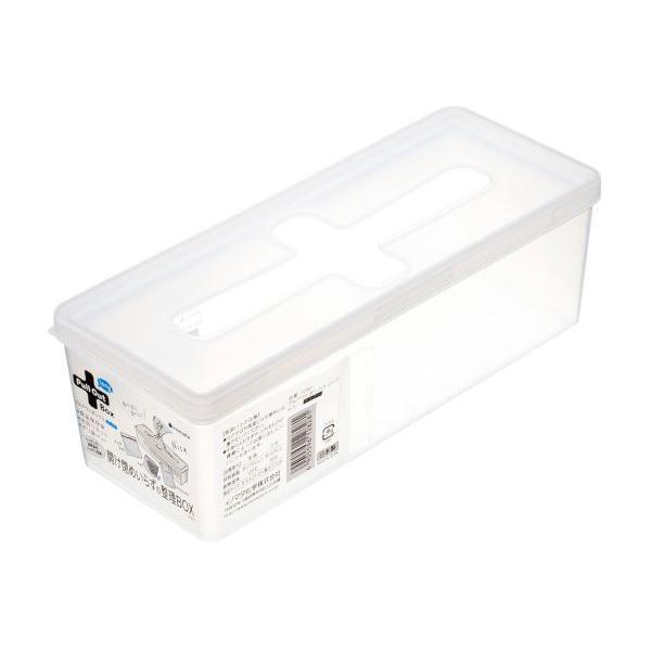 プルアウトボックスです。十字穴のプルアウトタイプで、開け閉めいらずで簡単に中身を取り出せます。保存袋や水切りネットなど、キッチンの消耗品をスッキリ収納します。※量が多い場合は取り出しにくいことがございます●サイズ（約）・８５×２１４×高さ７...