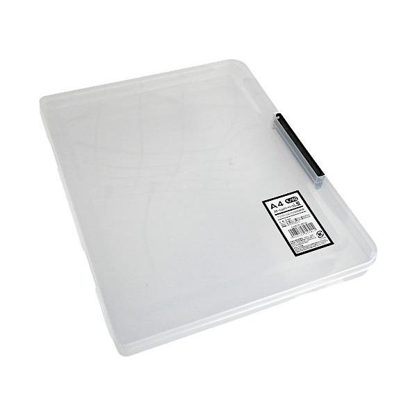 A4ステーショナリーケース L型 モノクロ 31.7×25.3×高さ2.7cm ［色指定