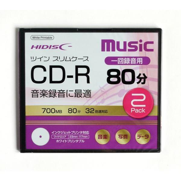 CD−R 1回録音用 700MB 80分 32倍速対応 2枚入 (100円
