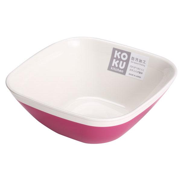KOKU小鉢 マゼンタピンク 13.5×13.5×高さ5.5cm (100円ショップ