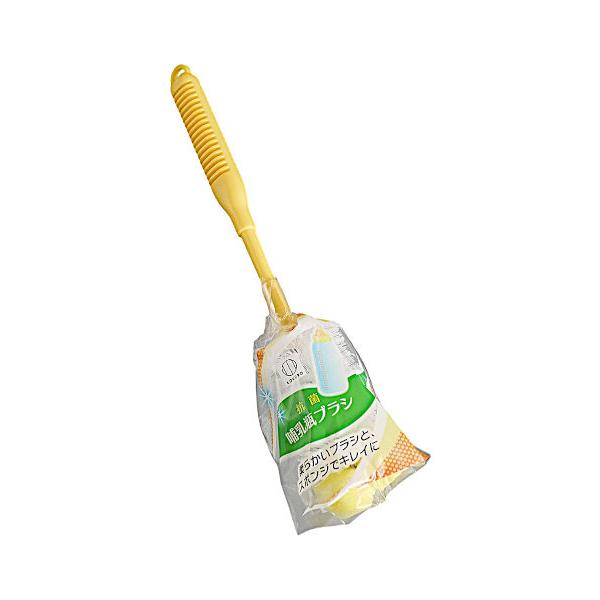 哺乳瓶ブラシです。哺乳瓶を洗うのに適したブラシです。抗菌・防臭加工を施しております。ブラシの先端にスポンジが付いております。フックなどに吊り下げられる穴が開いております。※色の指定はできません※リニューアルにより写真以外のパッケージやデザイ...