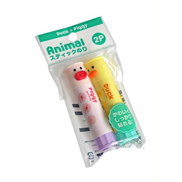 アニマルスティックのり 8g 2本入 (100円ショップ 100円均一 100均一 100均)