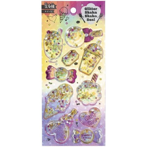 グリッターシャカシャカシール ［色柄指定不可］ (100円ショップ 100円 
