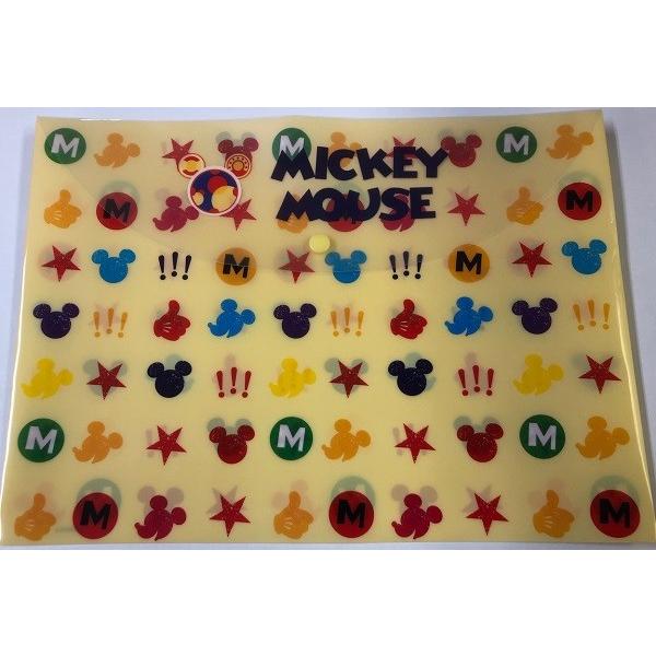 ドキュメントファイル ａ４サイズ用 ボタン付 ミッキーシルエット１ 2kyb 100円雑貨 日用品卸 Bababa 通販 Yahoo ショッピング