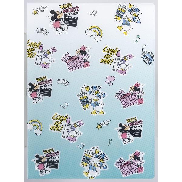 ミッキー&フレンズ クリアファイル 10ポケット 31×22.5cm ［色柄