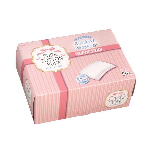 コットンパフ、80枚入りです水のちからで天然コットンをやさしく織り上げたシートです。やわらかサイドツールでヨレや型崩れを防ぎ、やさしい使い心地です。中綿はピュアコットンオイル(綿実油)を残した綿を使い、化粧水の拡散性を高めてお肌へしっかり戻...
