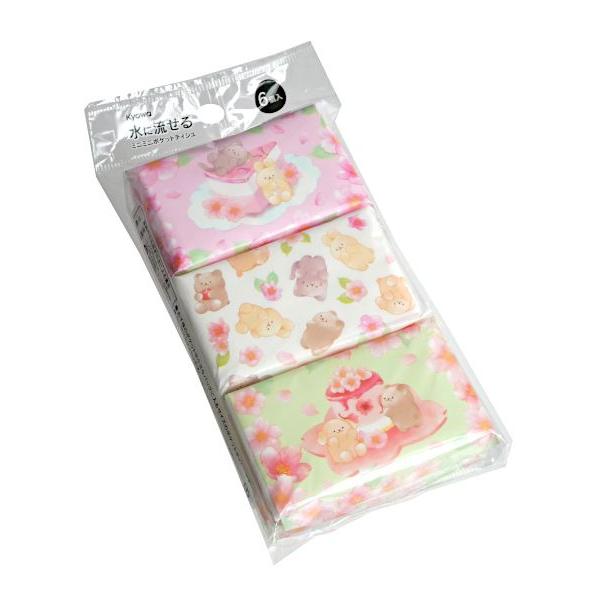 ポケットティッシュ、6個入りです。ミニミニサイズのポケットティッシュです。水に溶ける為トイレでも使えます。●1枚のサイズ(約)・200×168mm●材質・パルプ●用途・ティッシュペーパー チリ紙 鼻紙 紙 掃除●キーワード・てぃっしゅぺーぱ...