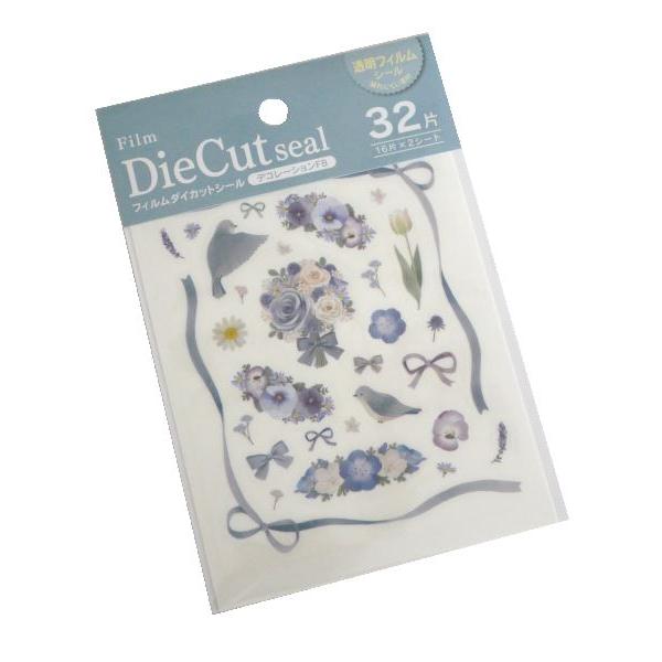 フィルムダイカットシール デコレーションFB 32片入 (100円ショップ