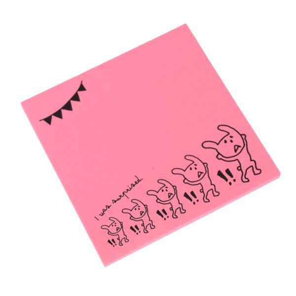 ふせん 蛍光デザイン 7.5×7.5cm 40枚入 ［色柄指定不可］ (100円ショップ 100円均一 100均一 100均)