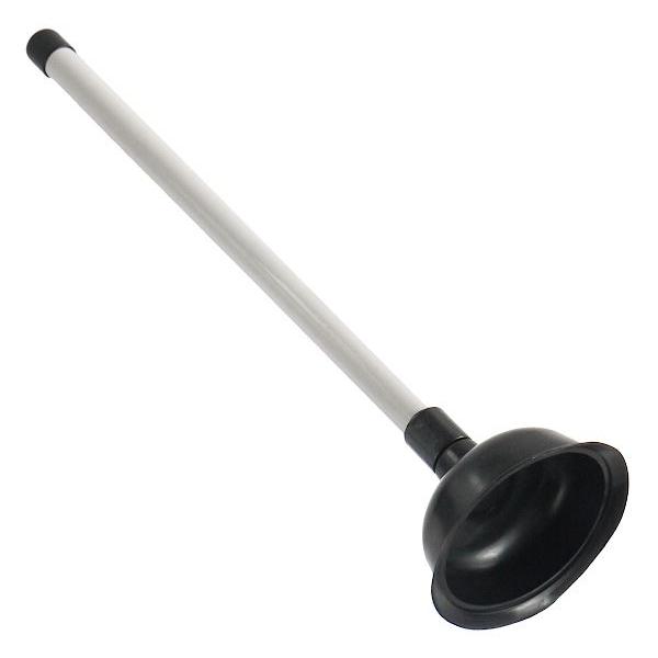 下水バキューム棒です。強い吸引力で排水パイプの詰まりを直します。 カップ部分と柄の接続部はネジ式になっております。いざというときのために常備しておけば安心です。●サイズ(約)・直径110×480mm●材質・カップ部分:熱可塑性エラストマー ...