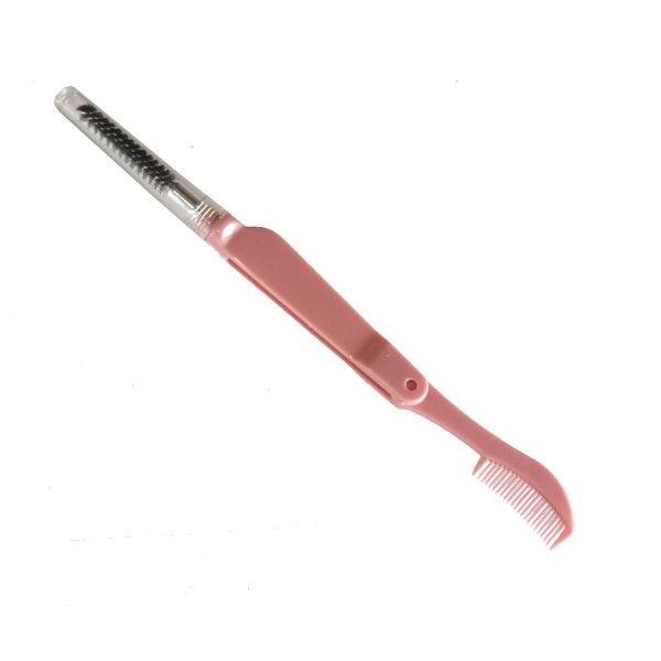 アイラッシュコームです。アイメイク用のブラシとコームが一つになりました。携帯・保管に便利な折り畳み式です。ブラシキャップ付きで清潔に使用できます。まつげのお手入れやマスカラのダマ取りにお使いください。※色の指定はできません●サイズ(約)・1...