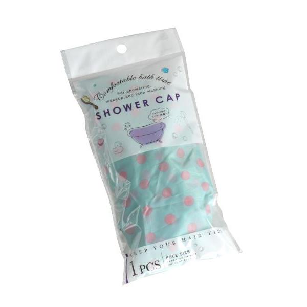 シャワーキャップです。水玉プリントのシャワーキャップです。ゴム入りで頭にフィットします。お化粧や洗顔時などに髪をスッキリまとめられます。※縫製品の為サイズが異なります※洗濯機・タンブラー乾燥・漂白剤・アイロン 非対応※色の指定はできません●...