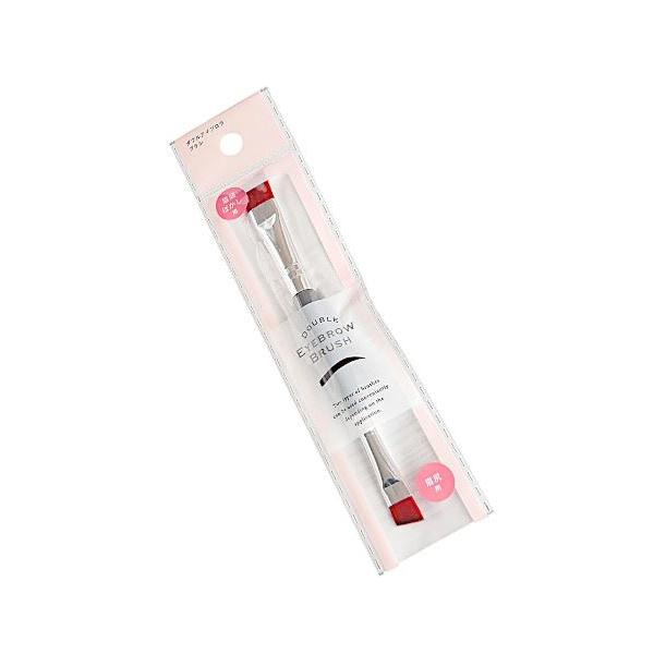 アイブロウブラシです。目頭ぼかし用と目尻用のブラシが1本になりました。使い分けてきれいな眉毛が作れます。●サイズ(約)・125×10mm●材質・ナイロン ポリスチレン アルミニウム●用途・アイブロウ ブラシ 眉毛 メイク 美容 コスメ 化粧...