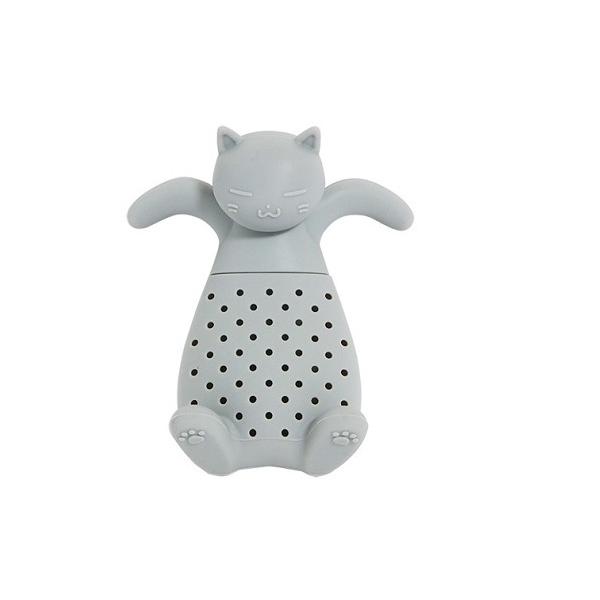 ティーストレーナーです。ネコ型のシリコン製ティーストレーナーです。茶葉をセットしてカップに引っかけて使えます。ほっと一息、ティータイムをお楽しみください。※色の指定はできません●サイズ(約)・66×55×75mm●耐熱230度/耐冷-30度...