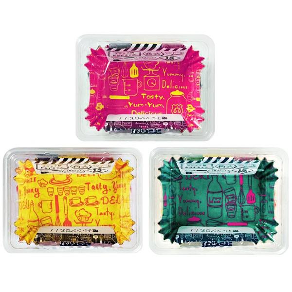 まるき スケッチ柄おかずカップ 角大