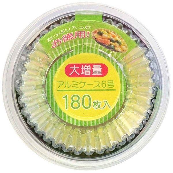 大増量おかずカップ、180枚入りです。食材を手軽に仕切れて盛り付けしやすくなります。お弁当やオードブルのおかずの小分けに便利です。※電子レンジ・直火 非対応●1枚のサイズ(約)・底径40×高さ20mm●材質・アルミニウムはく●用途・アルミケ...